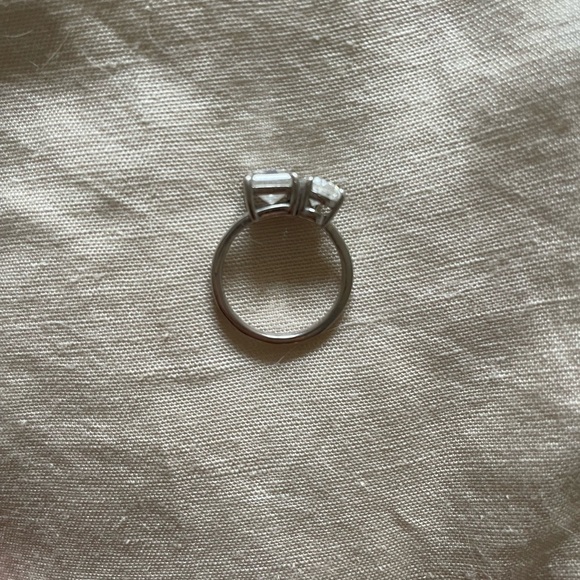 Moissanite Toi Et Moi Ring Size 5 - Picture 7 of 7